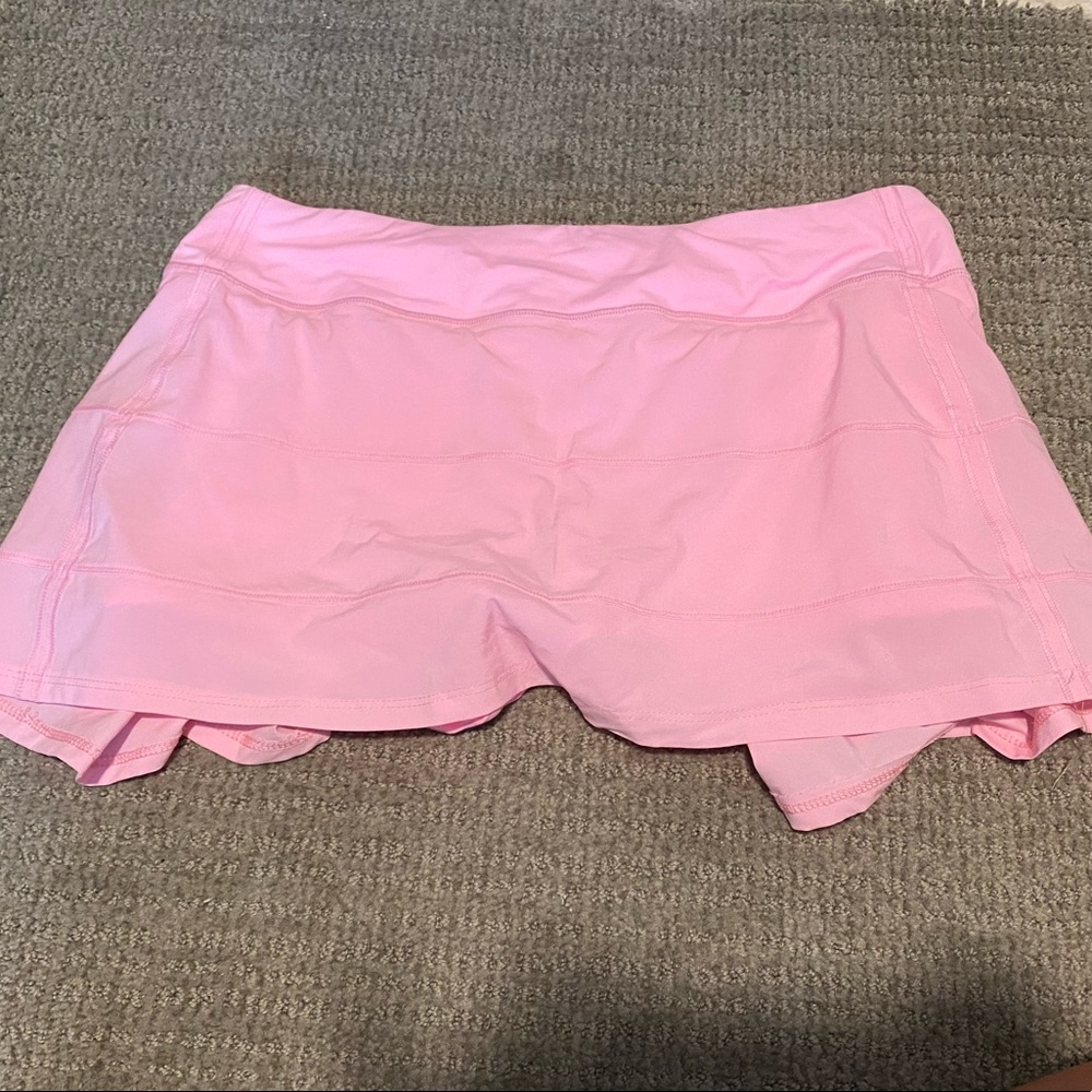 lululemon pink tennis skirt